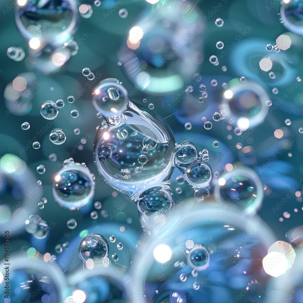 Microscopic Exploration of Water Molecules Abstract Background Microscopic Exploration of Water Molecules Abstract Background