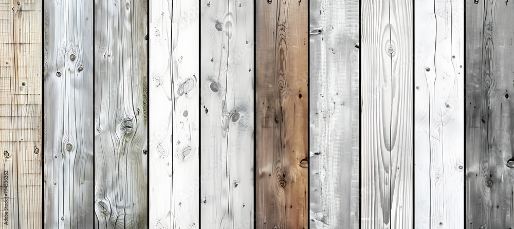 White Wooden Planks Creating a Serene Background Perfect for Any Project or Décor Enhancement