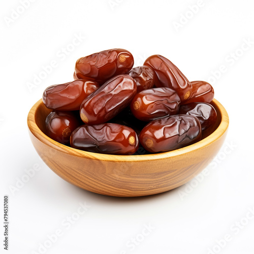 Date fruits isolated on white background