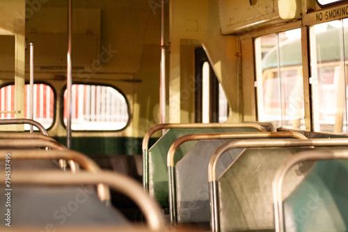 Interior of a Vintage train