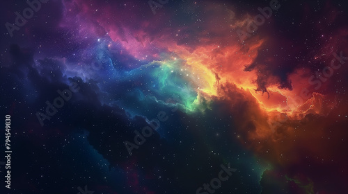 Cosmic Wonders  Psychedelic Colorful Galaxies