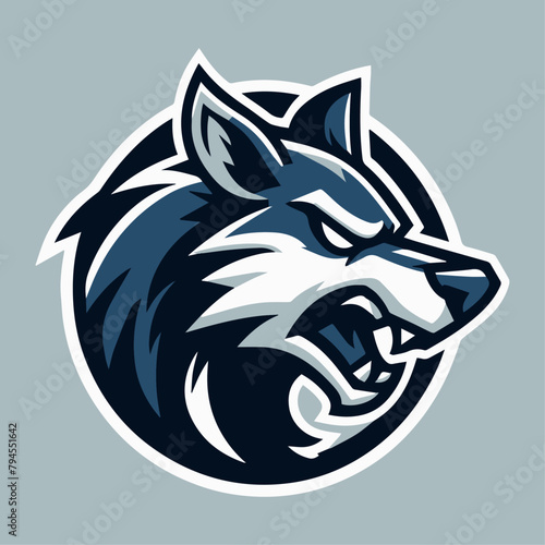 Wolf Vector Sports Mascot Logo: Fierce & Loyal Team Emblem for Dominant Branding