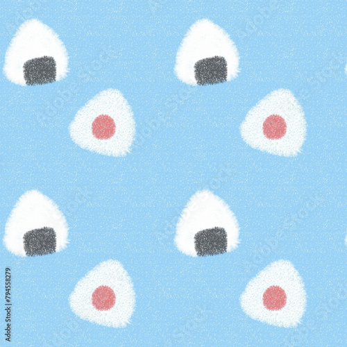 Rice balls Pattern Design photo