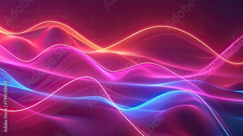 abstract neon waves backgrounds