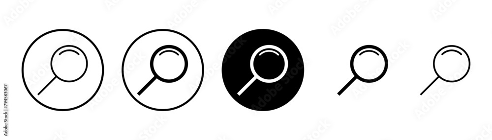 Search icon vector isolated on white background. Glass vector icon. search magnifying glass icon. Find Search icon vector isolated on white background. Glass vector icon. search magnifying glass icon. Find