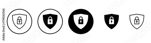 Security icon vector isolated on white background. protection icon. privacy. vpn