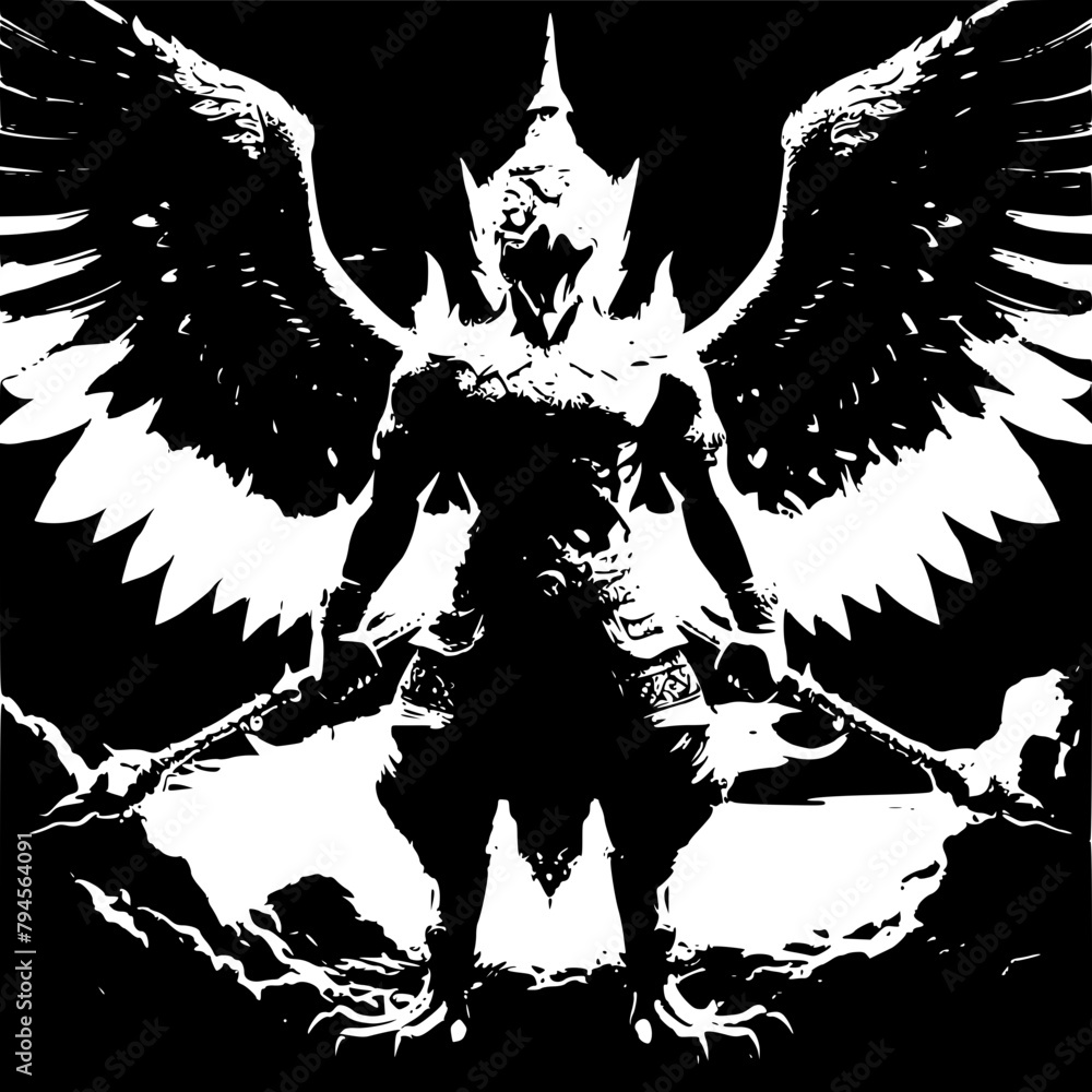 Fototapeta premium angel with wings