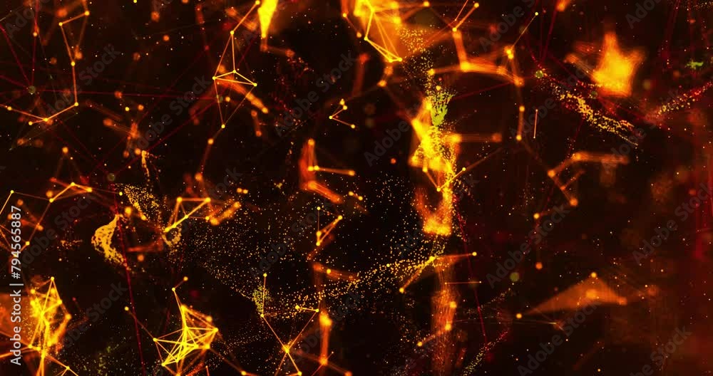 colorful plexus particles abstract background colorful plexus particles abstract background