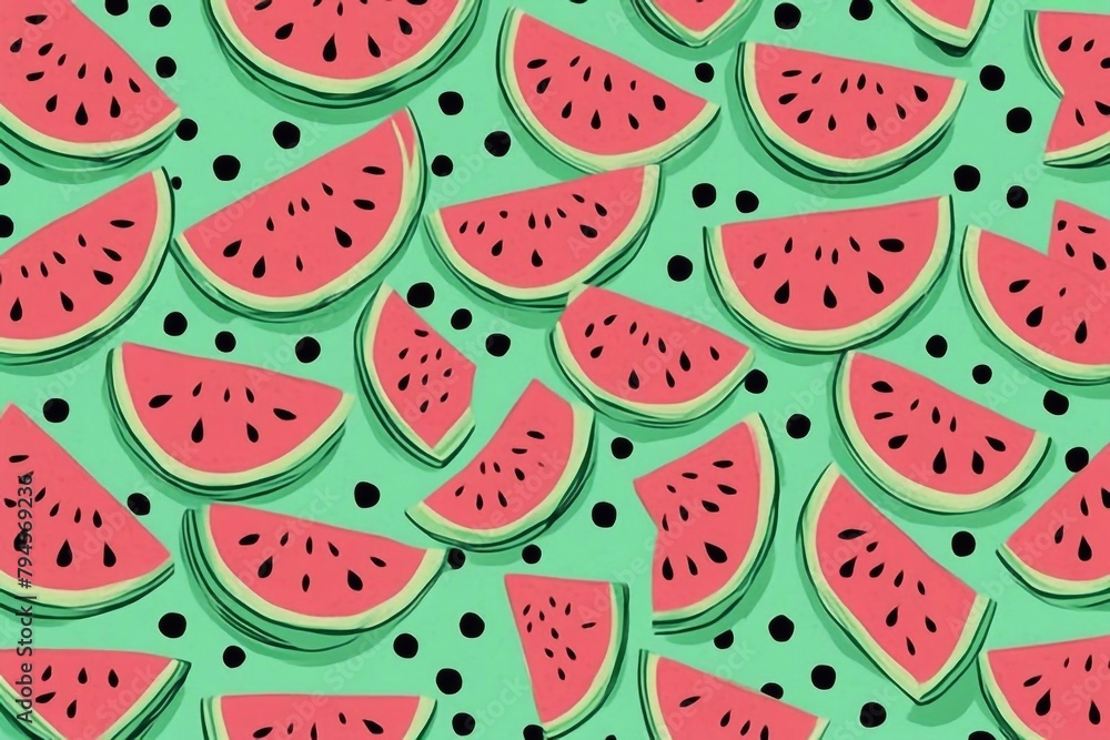 watermelon seamless pattern