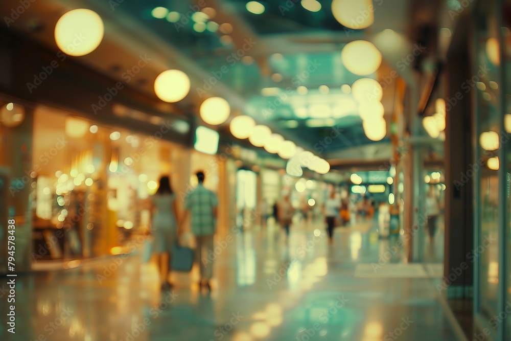 blurred photograph of Mall. outoffocus photograph