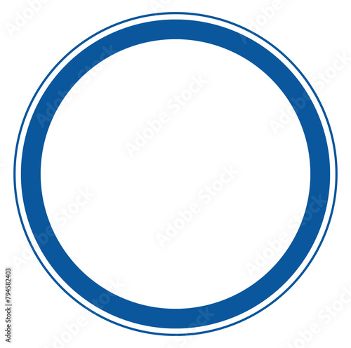  This is an illustration of an empty traffic sign.