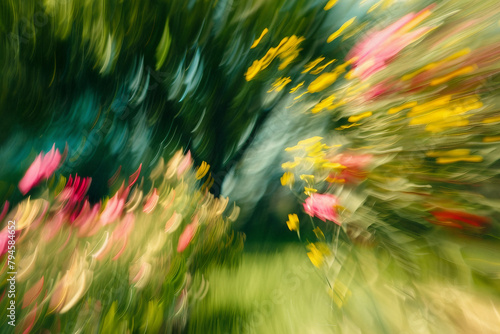 blurred photograph of spring. outoffocus photograph photo