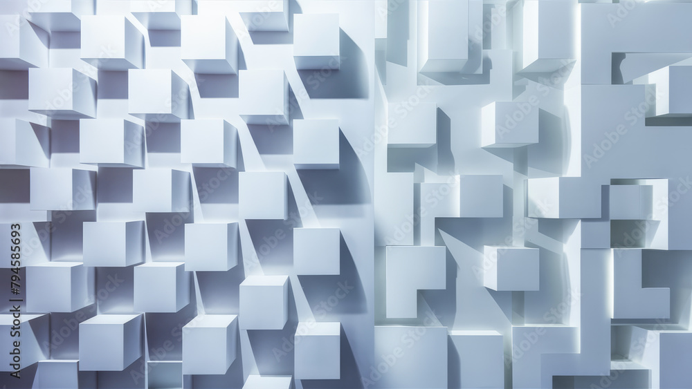 Monochromatic Geometric Complexity Abstract Architectural Maze Monochromatic Geometric Complexity Abstract Architectural Maze