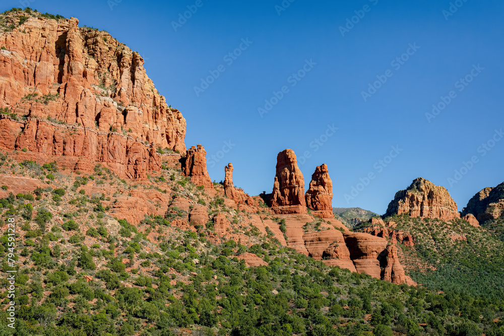 Red rocks of Sedona Arizona on a sunny day