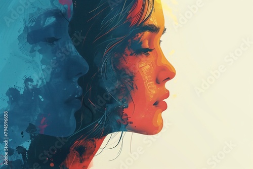 Concept personality duality. Two points view, internal disagreements. Psychological aspects: depersonalization and derealization, split personality, dissociation