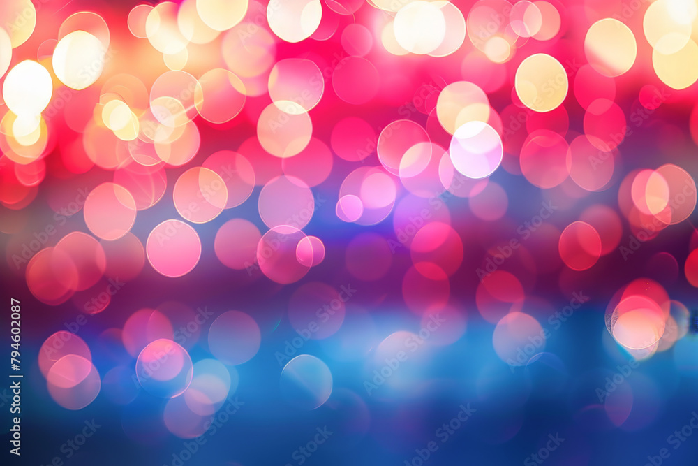 Fototapeta premium Blurry Image of Colorful Lights in the Dark