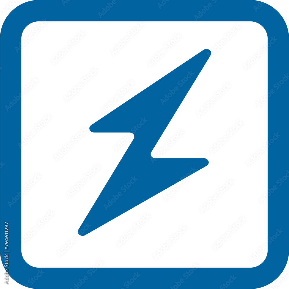 Electric or power icon Electric or power icon