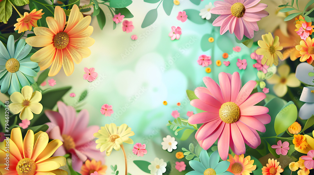Colorful Spring Flowers Colorful Spring Flowers