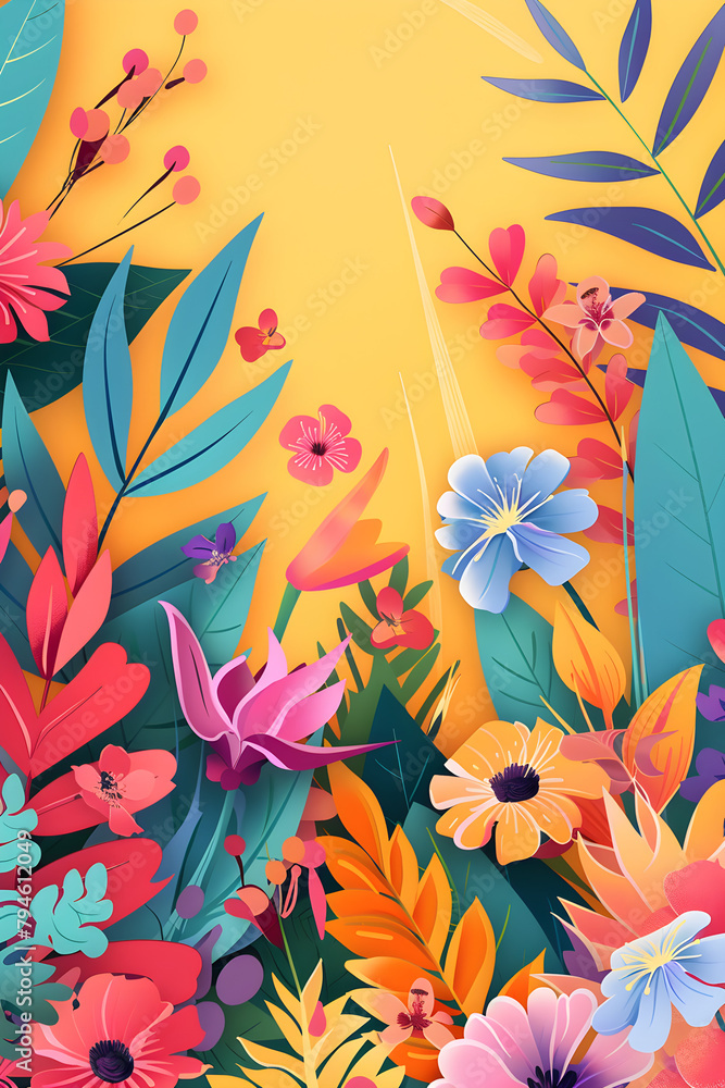 Colorful Spring Flowers Colorful Spring Flowers