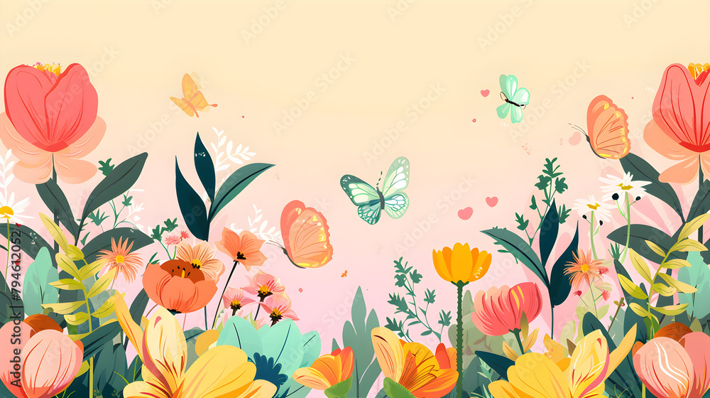 Colorful Spring Flowers Colorful Spring Flowers