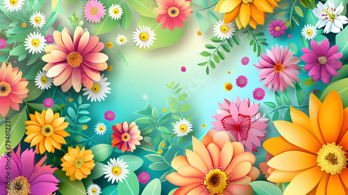 Colorful Spring Flowers