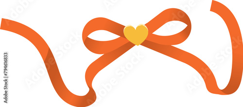 Red Bow with Heart