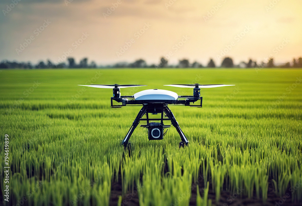 'fertilizer planting smart chemical Agriculture rice drone farm spraying field wireless pad fly tablet control Background Water Technology Nature Computer Green Farm Agriculture Plant Innovation'