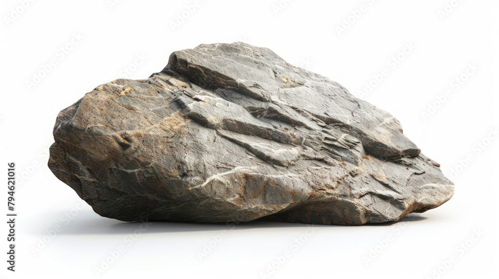 Isolated rock stone volcano on white background, mineral industry element nature. Isolated rock stone volcano on white background, mineral industry element nature.