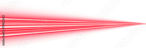 futuristic Red neon speed line