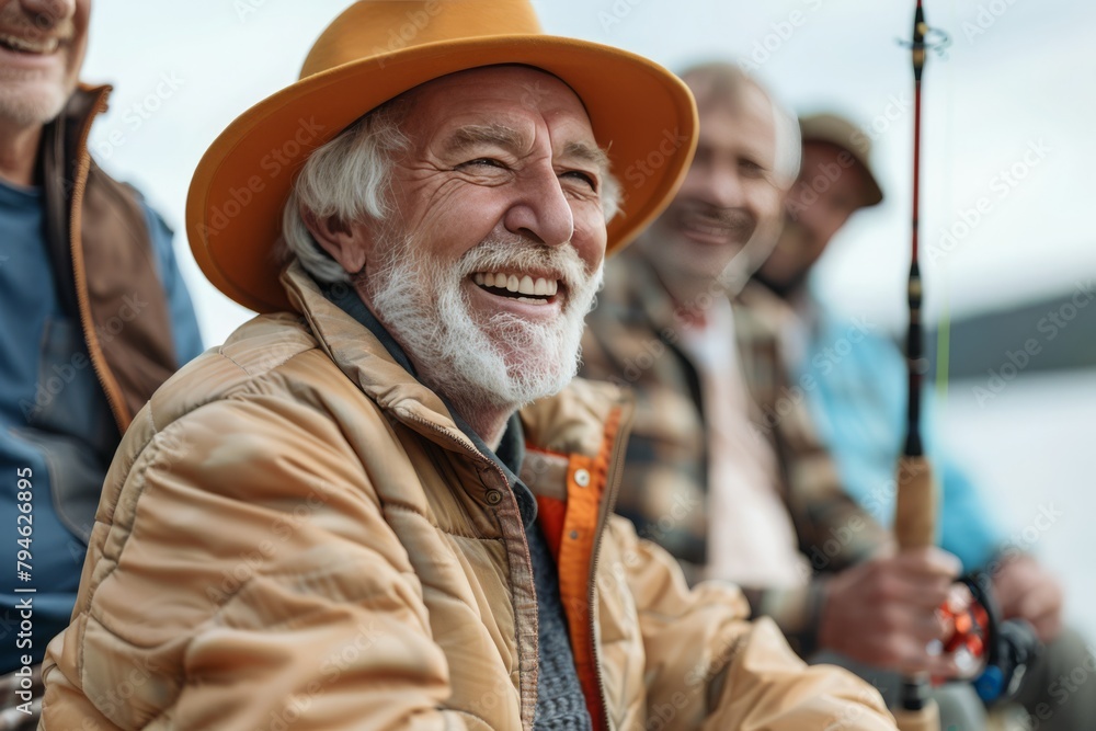 man planning a fishing with friends