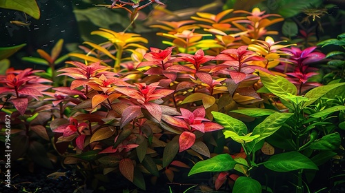 Colorful plants with beautiful blooms in winter