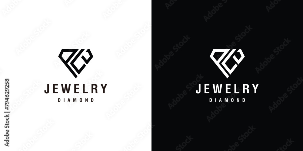 logo vector symbol monogram gem luxury diamond jewelry logo vector symbol monogram gem luxury diamond jewelry
