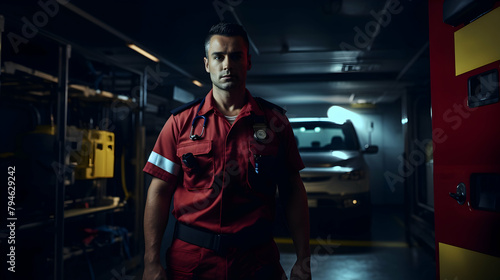 A dedicated paramedic providing emergency care, © Visual Aurora