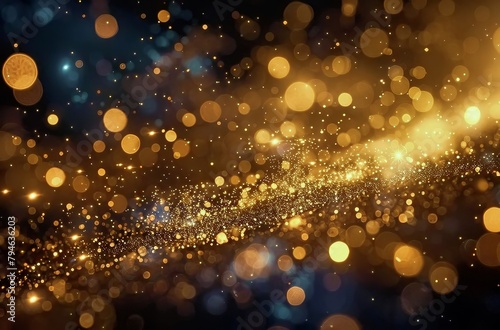 Gold and White Sparkles Bokeh Digital Background Overlay for Photoshop  Luxurious Photo Editing  High-Resolution Image