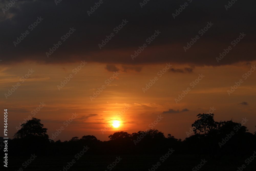 Sunset sky for background or sunrise sky and cloud at morning. Sunset sky for background or sunrise sky and cloud at morning.