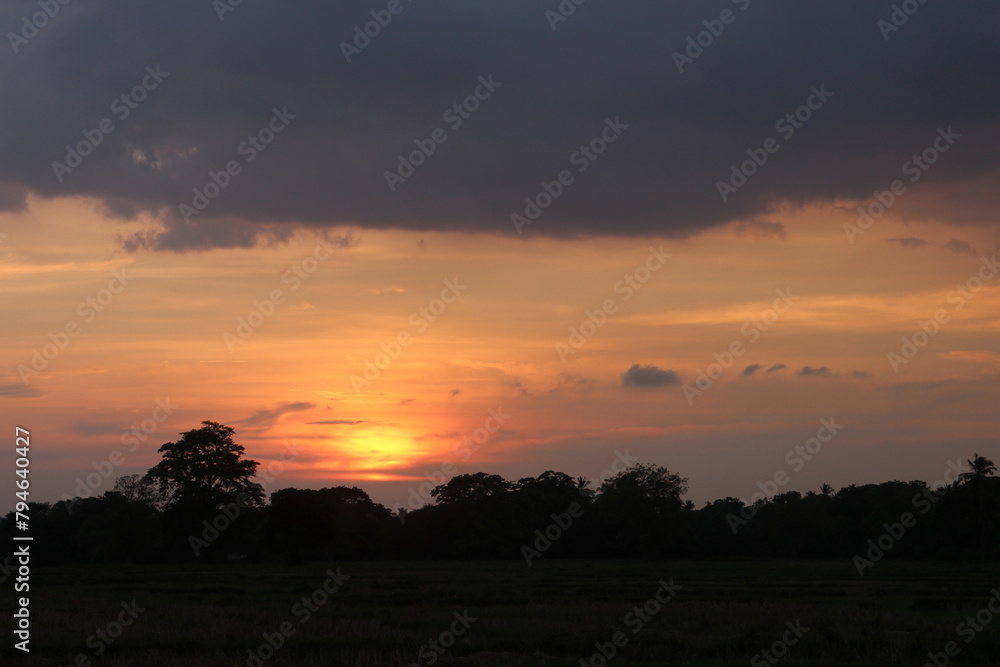 Sunset sky for background or sunrise sky and cloud at morning. Sunset sky for background or sunrise sky and cloud at morning.