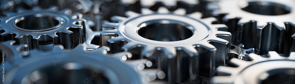 Synergy Gears, a network of interlocking gears Synergy Gears, a network of interlocking gears
