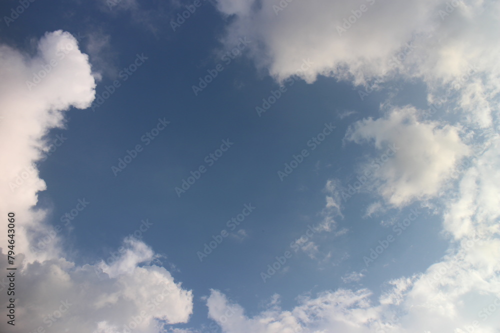 blue sky with cloud