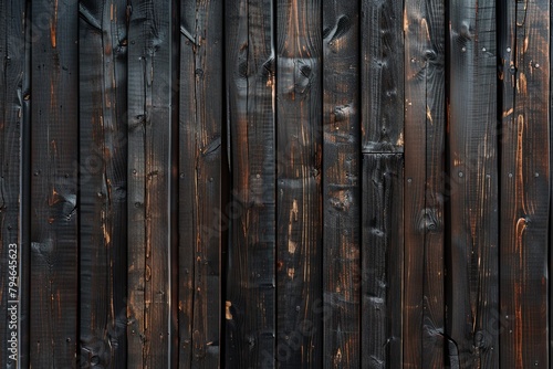 Dark Textured Wooden Planks