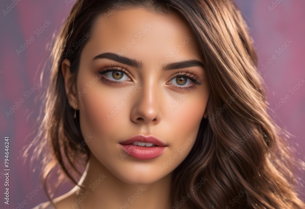 Fototapeta premium A Portrait Of Breathtakingly Gorgeous, Exotic, Beautiful Woman. 