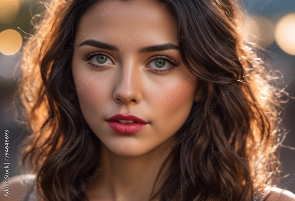 A Portrait Of Breathtakingly Gorgeous, Exotic, Beautiful Woman.
A Portrait Of Breathtakingly Gorgeous, Exotic, Beautiful Woman.