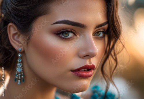 Wallpaper Mural A Portrait Of Breathtakingly Gorgeous, Exotic, Beautiful Woman.
 Torontodigital.ca