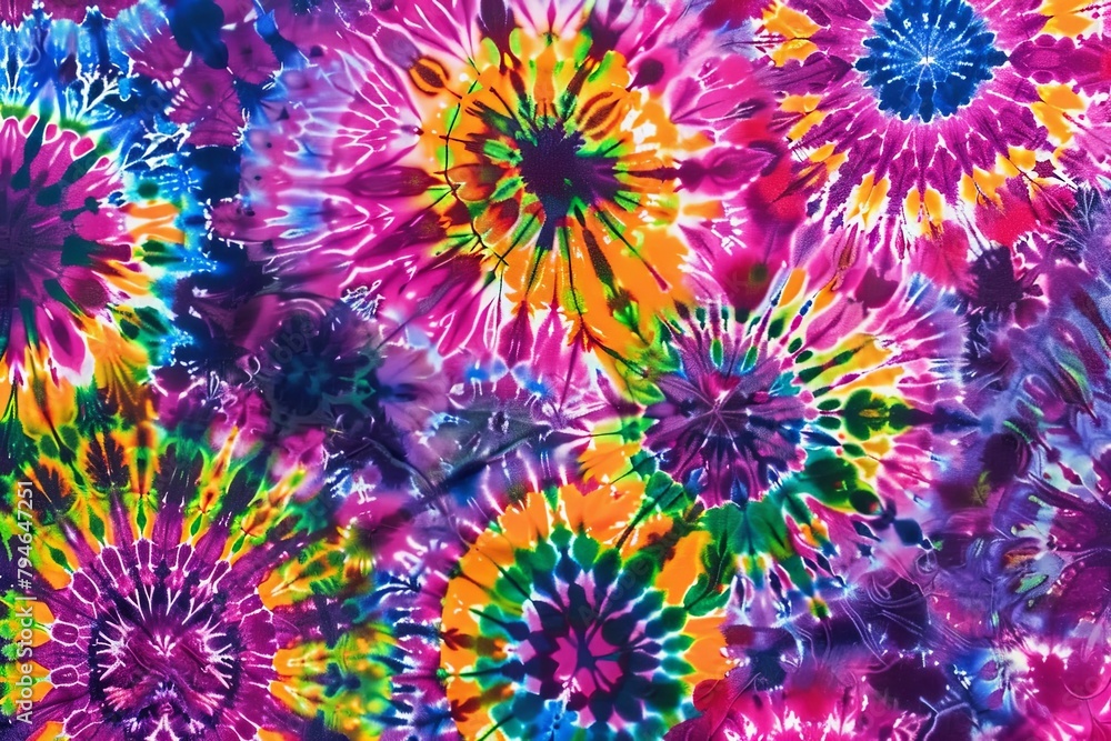 Vibrant Tie-Dye Pattern