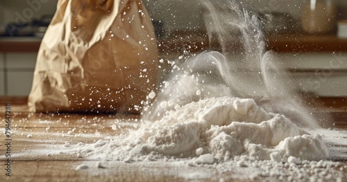photo of granulated sugar powder photo