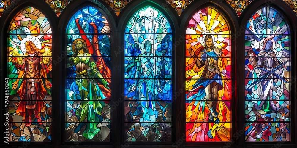 Luminous Tales: A Collection of Stained Glass Window Designs