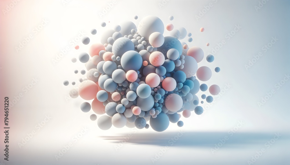 a complex, abstract burst of crystalline shapes and particles in pastel colors, creating a sense of digital or technological complexity, or a visualization of data or network structure a complex, abstract burst of crystalline shapes and particles in pastel colors, creating a sense of digital or technological complexity, or a visualization of data or network structure