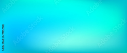 Bright turquoise gradient background. Vibrant fluid teal color backdrop. Abstract smooth fresh mint wallpaper. Blur vivid blue green marine concept texture for banner, poster, brochure. Vector