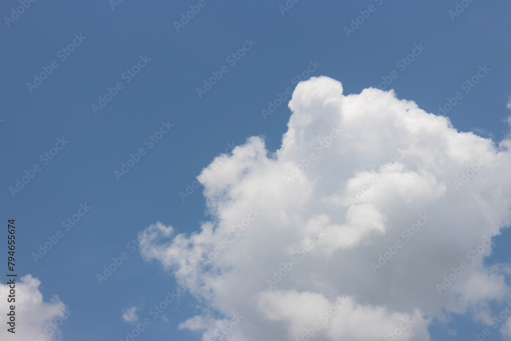 Summer blue sky background with white clouds. Summer blue sky background with white clouds.