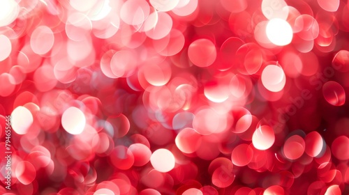 A vibrant red and white bokeh backdrop