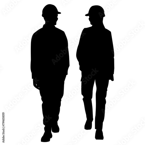 mine worker silhouette illustration